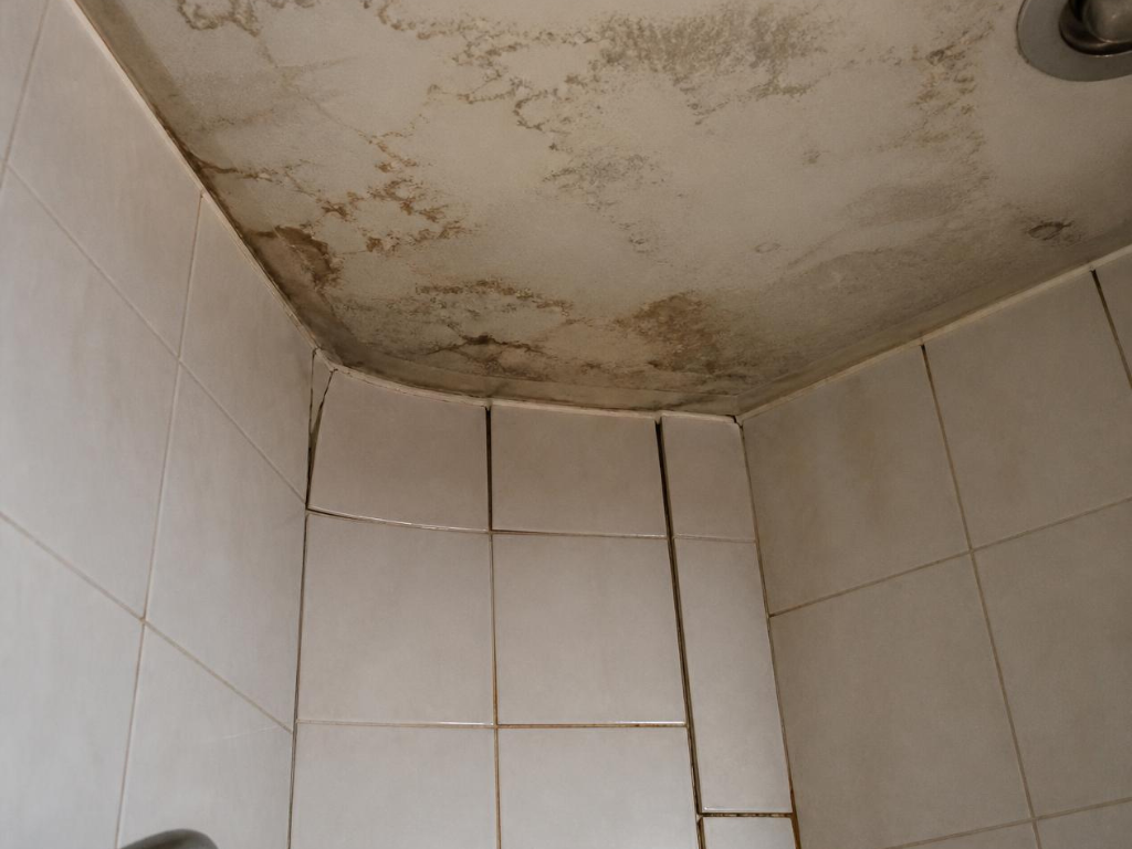Sign 1: silicone gaps or cracking at the wall-floor junction