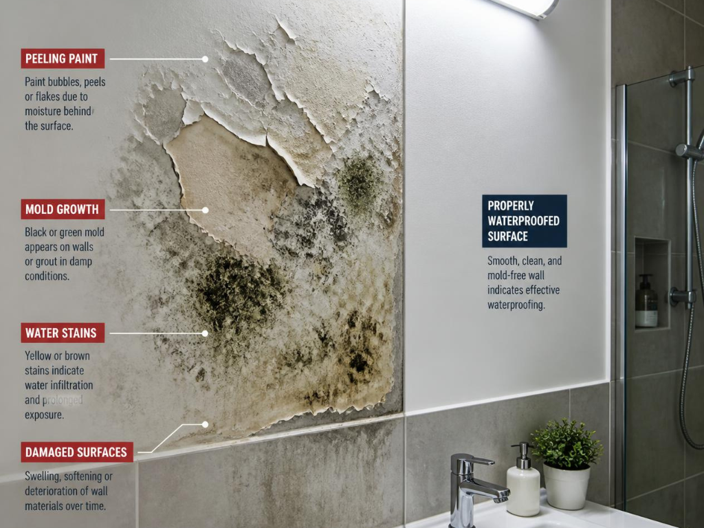 7 Signs Your Bathroom Waterproofing Has Failed