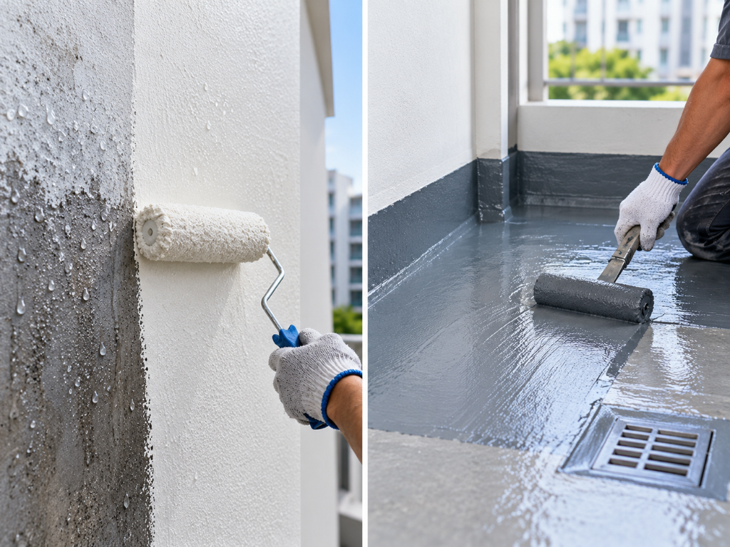 Waterproof Paint vs Waterproofing Membrane in Singapore