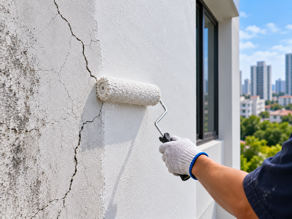 Elastomeric Paint in Singapore: Which Cracks It Can Bridge