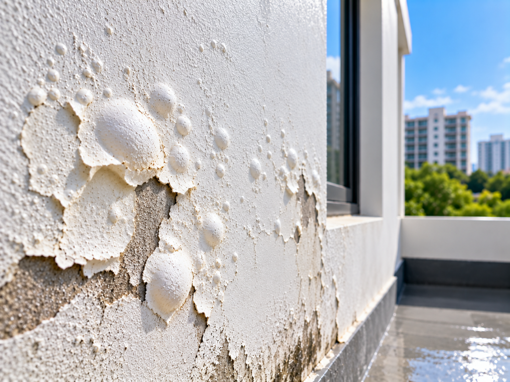 Why paint bubbles: the moisture behind the film